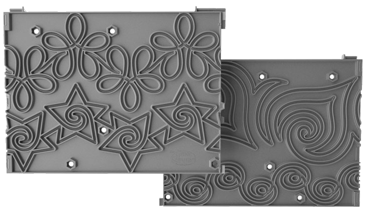 plastic pattern pantograph template back